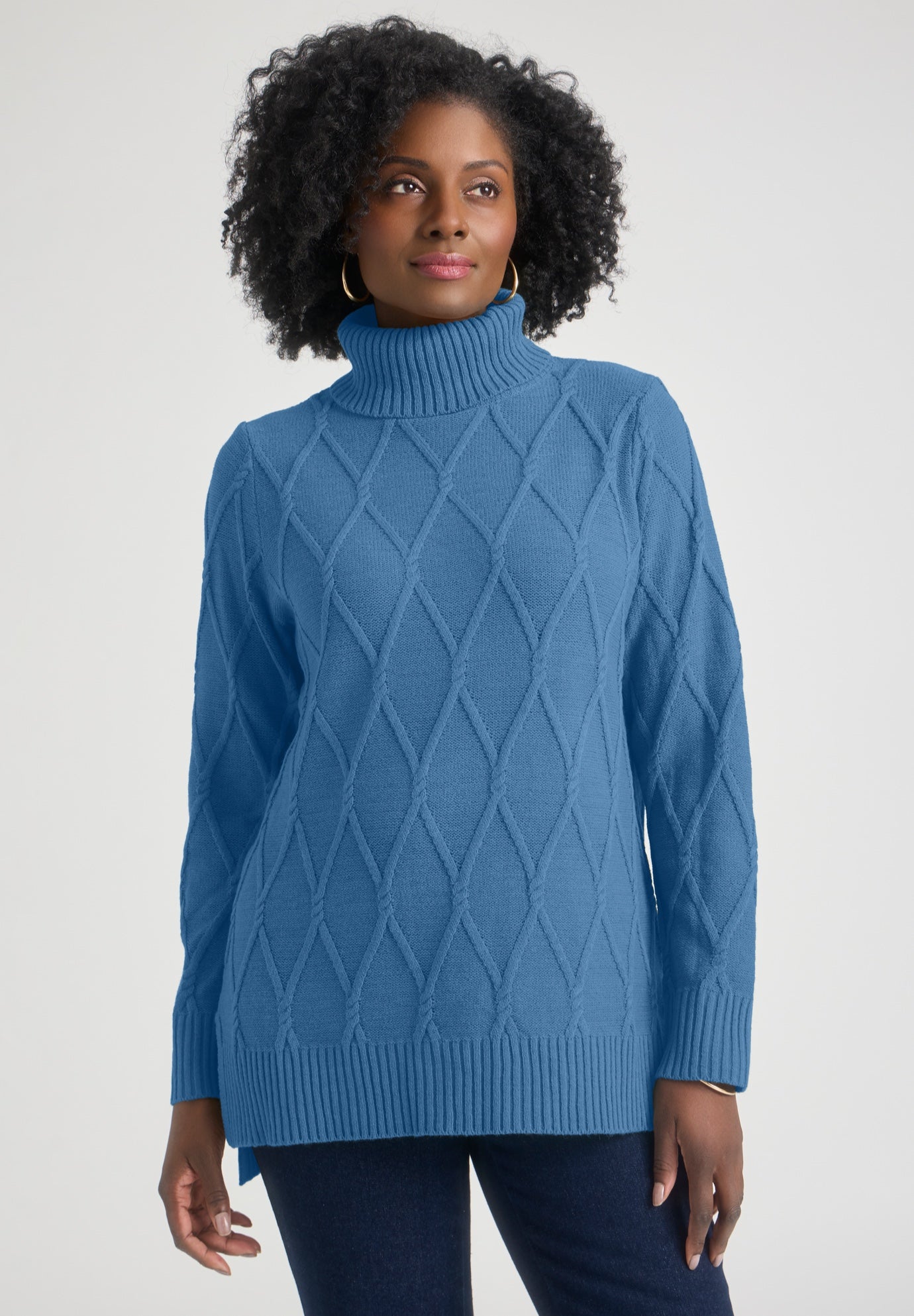 Cable Turtleneck Sweater image number 0