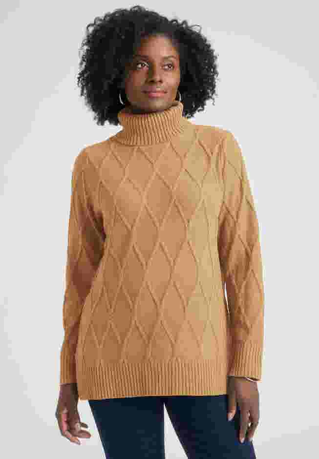 Cable Turtleneck Sweater image number 0