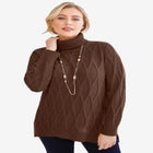 Cable Turtleneck Sweater image number null