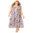 Pintucked Sleeveless Dress image number null