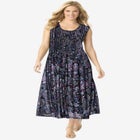 Pintucked Sleeveless Dress image number null