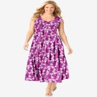 Pintucked Sleeveless Dress image number null