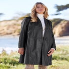 Leather Swing Coat image number null