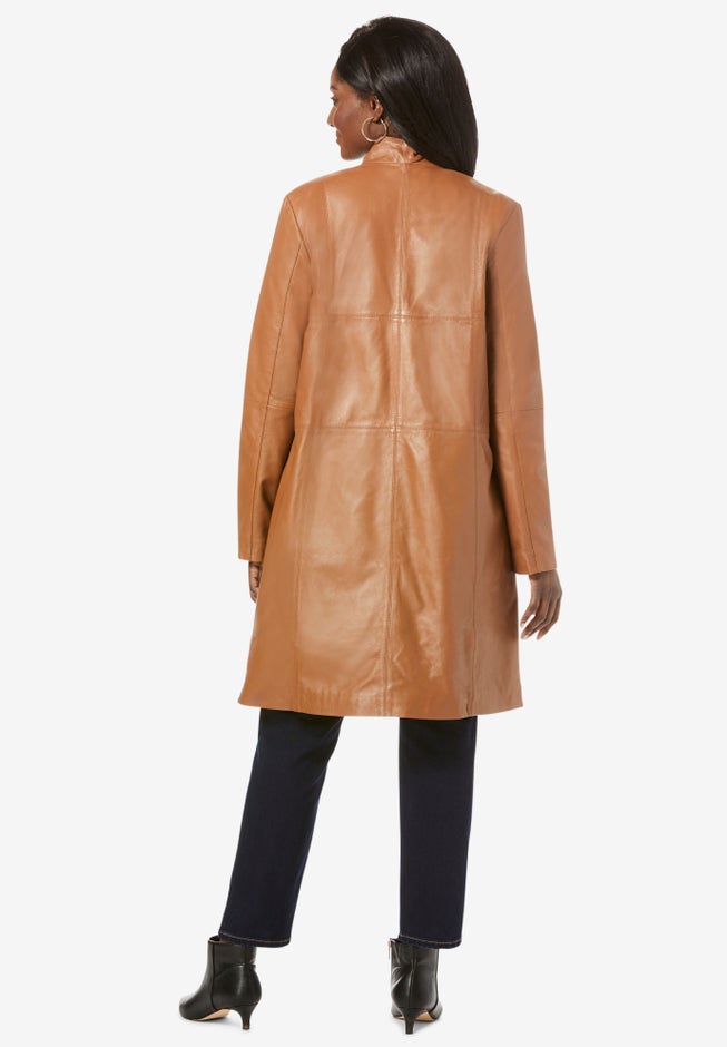 Leather Swing Coat image number 1