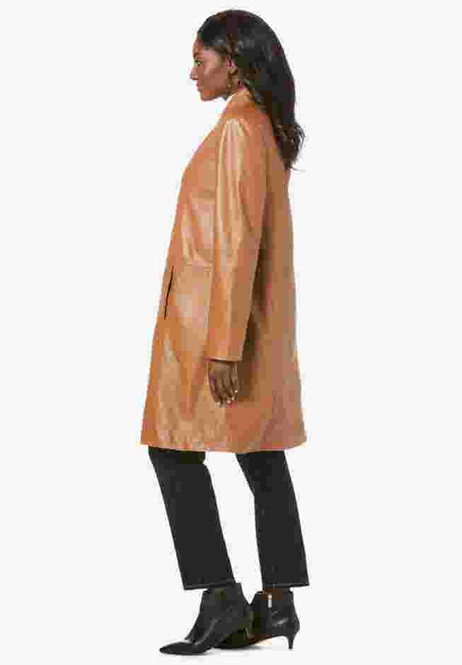 Leather Swing Coat image number 2