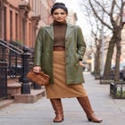 Leather Swing Coat image number 0