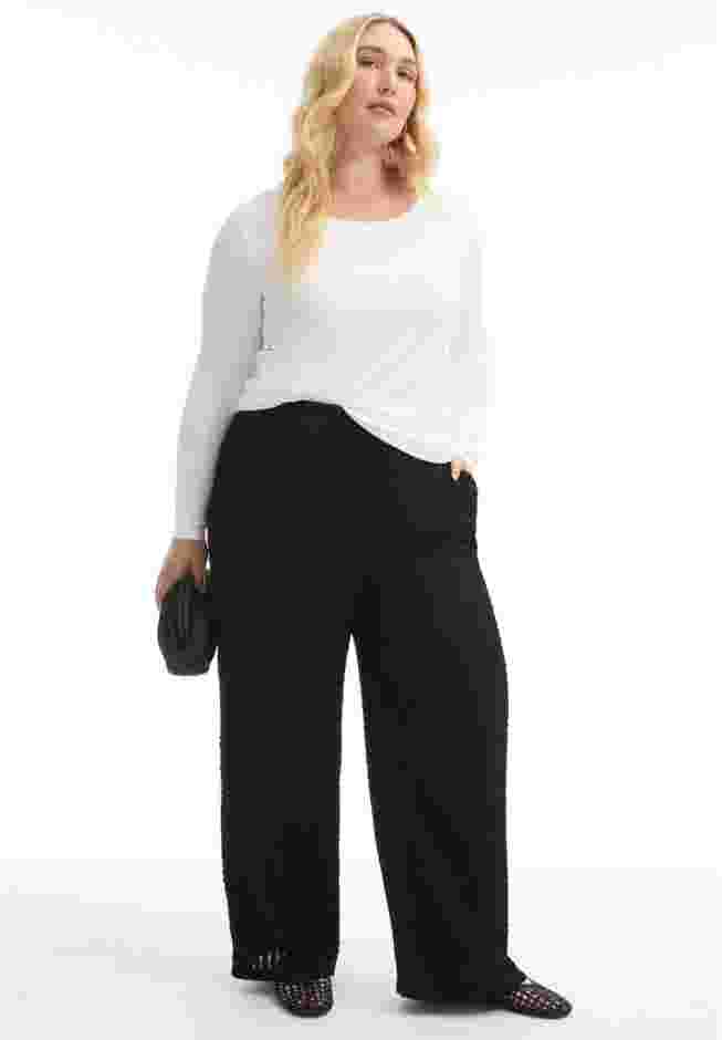 Knitted Pull-On Pants image number 3