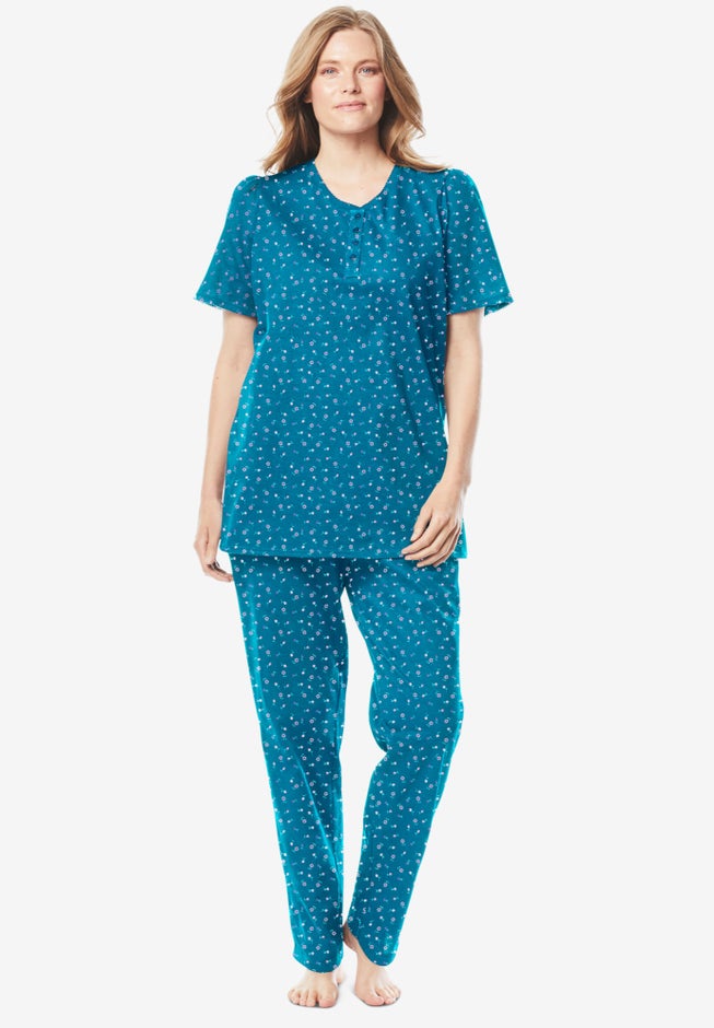 Floral Henley PJ Set image number null