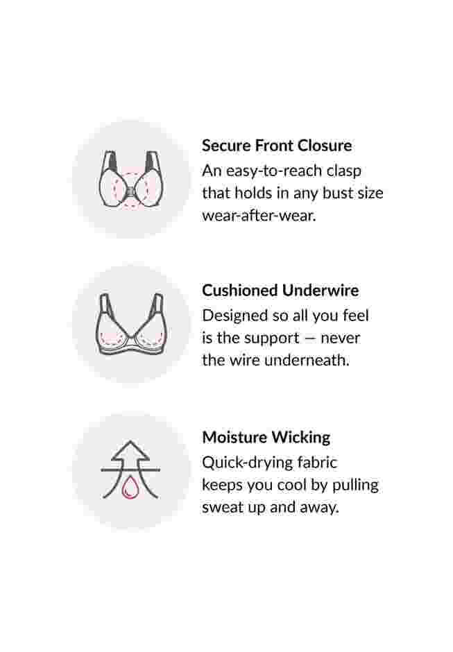 Wonderwire® Front-Close Underwire Bra 1245 image number 4