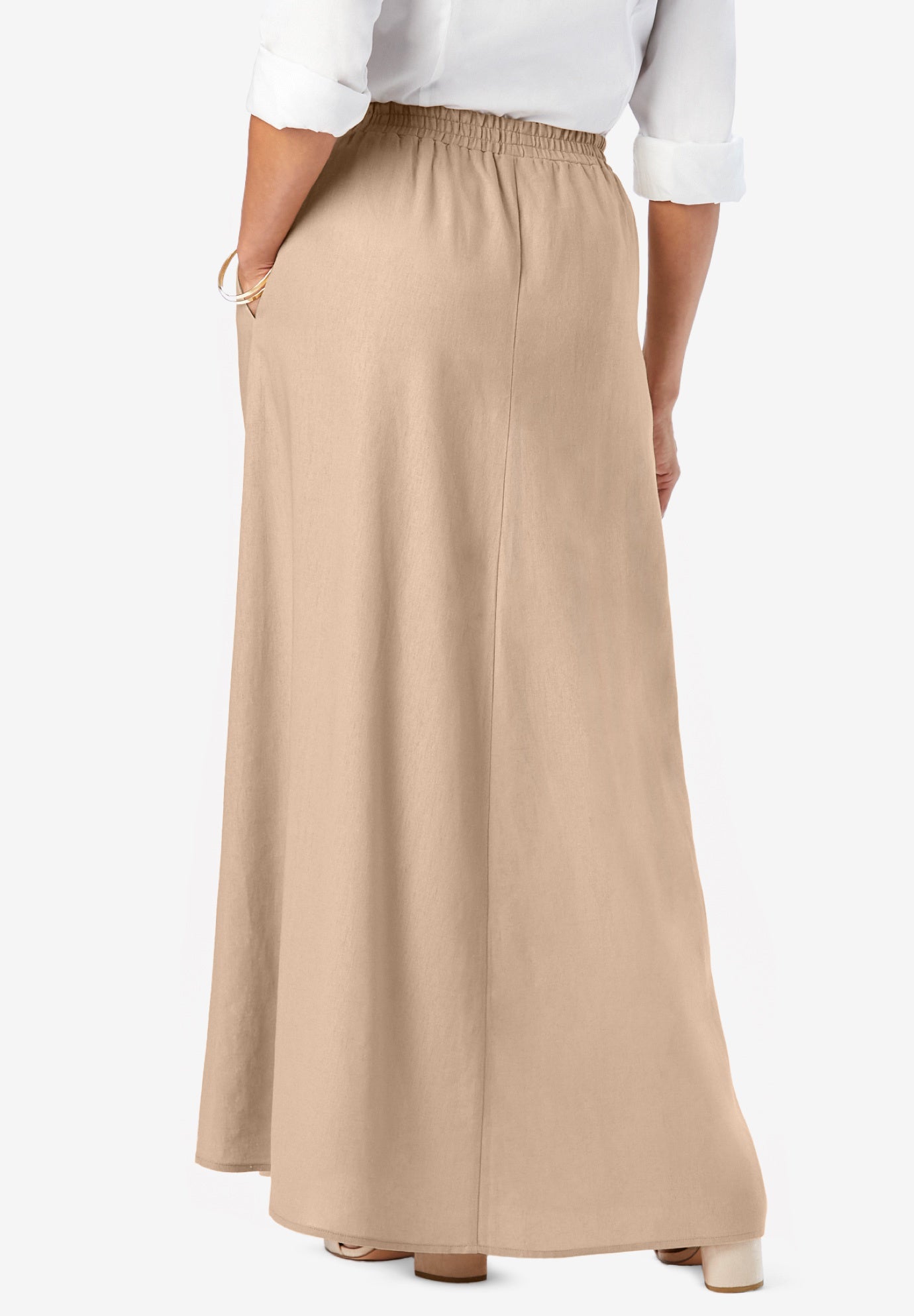 Linen Maxi Skirt image number 1