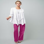 Lightweight Linen-Blend Straight-Leg Pants image number null