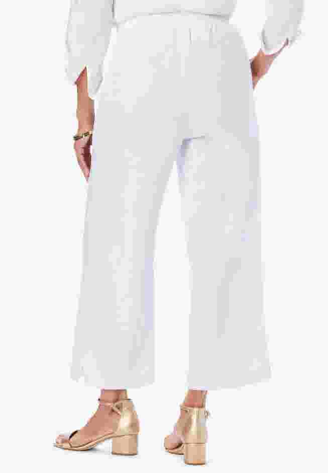 Wide Leg Linen Crop Pant image number 1