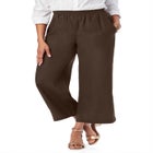Wide Leg Linen Crop Pant image number 0