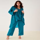 Plus Size Beaded Georgette 3-piece Pant Set &ndash; Formal Wear image number null