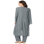 Plus Size Beaded Georgette 3-piece Pant Set &ndash; Formal Wear image number null