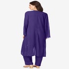 Plus Size Beaded Georgette 3-piece Pant Set – Formal Wear image number null