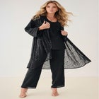 Plus Size Beaded Georgette 3-piece Pant Set &ndash; Formal Wear image number null