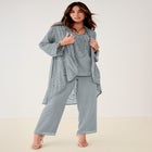 Plus Size Beaded Georgette 3-piece Pant Set &ndash; Formal Wear image number null