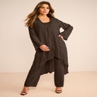 Plus Size Beaded Georgette 3-piece Pant Set &ndash; Formal Wear image number null