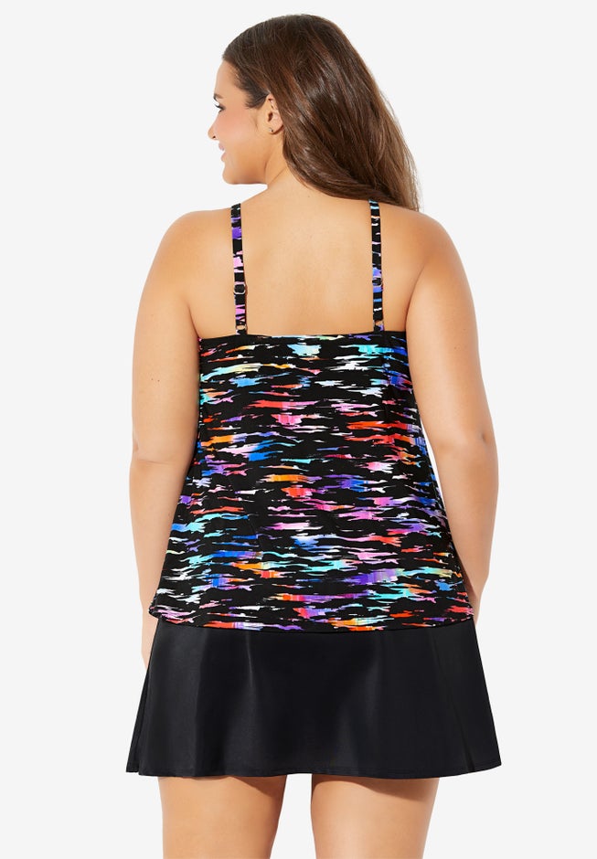 Keyhole Tankini Swim Top  image number 1