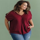 Slit Sleeve Blouse image number null