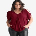 Slit Sleeve Blouse image number null