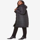 Plus Size 2-in-1 Puffer and Faux Fur Coat image number null