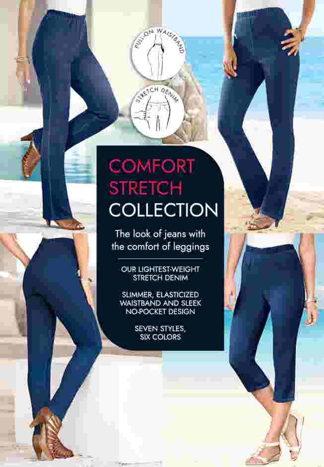 Comfort Stretch Wide Leg Jean image number 3
