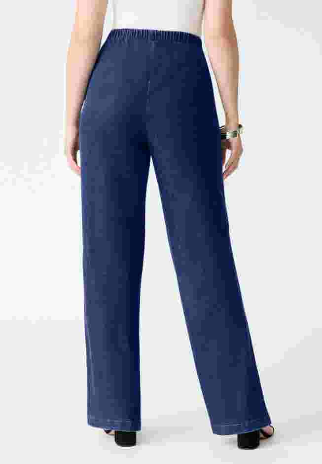 Comfort Stretch Wide Leg Jean image number 1