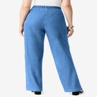 Plus Size Comfort Stretch Wide Leg Jean image number null