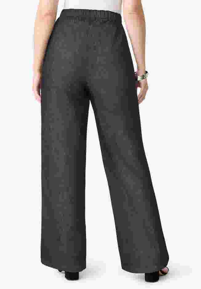 Comfort Stretch Wide Leg Jean image number 1