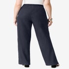 Plus Size Comfort Stretch Wide Leg Jean image number null