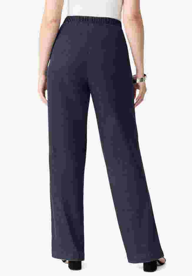 Comfort Stretch Wide Leg Jean image number 1