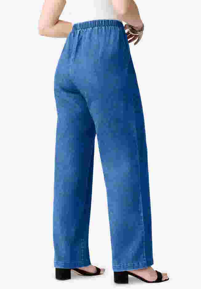 Comfort Stretch Wide Leg Jean image number 2
