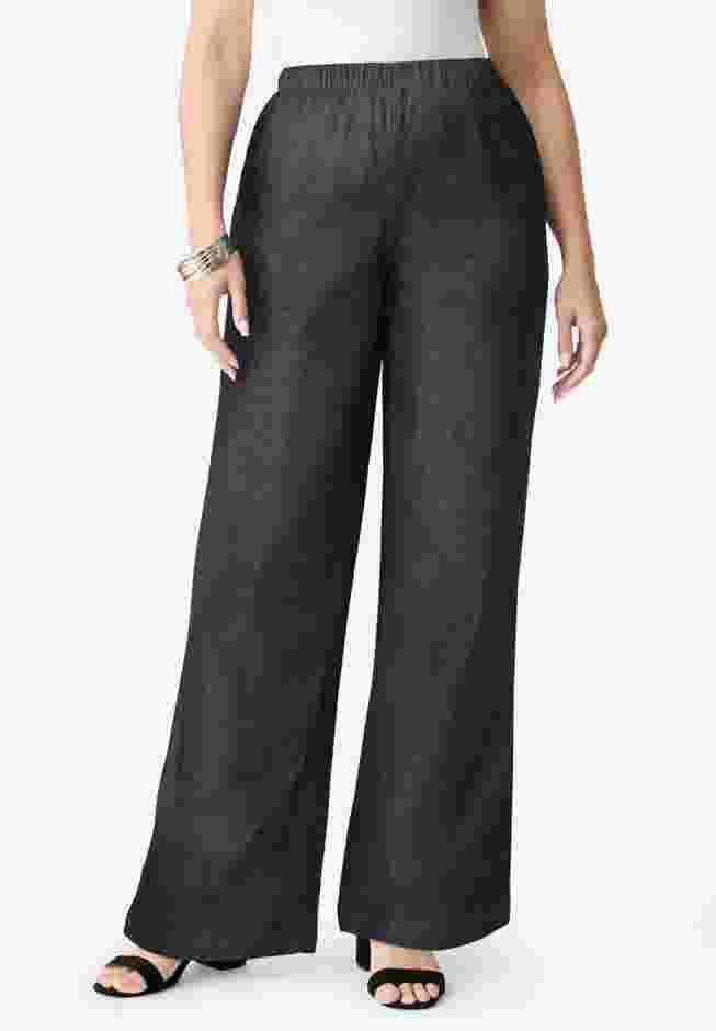 Comfort Stretch Wide Leg Jean image number 0