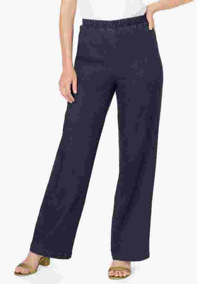 Comfort Stretch Wide Leg Jean image number 0