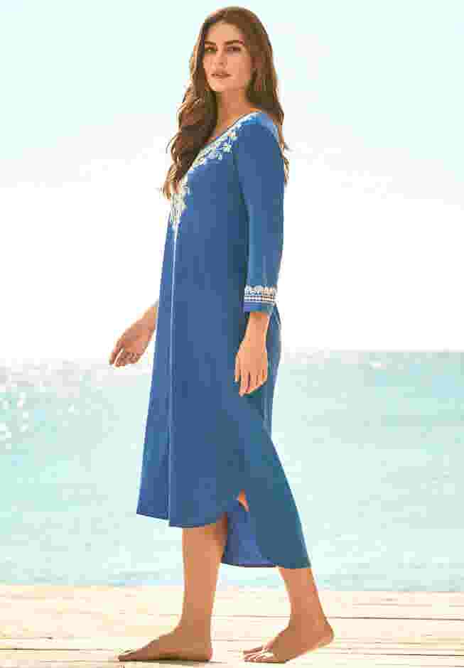 Embroidered Cover Up image number 2