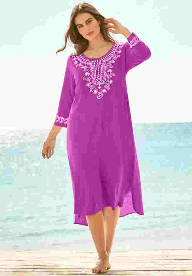 Embroidered Cover Up image number 0