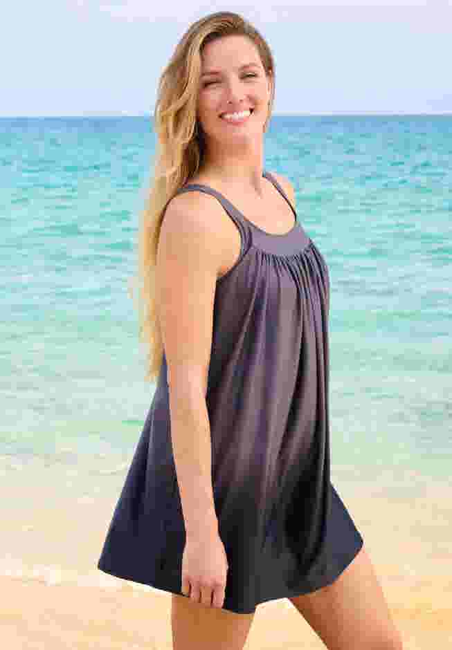 Two-Piece Ombré Swim Dress image number 2