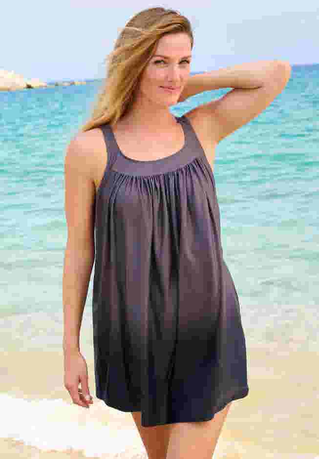 Two-Piece Ombré Swim Dress image number 0