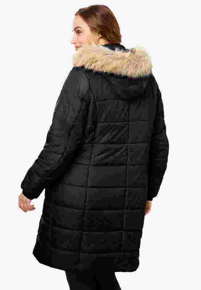 Mid Length Quilted Puffer Jacket image number 2