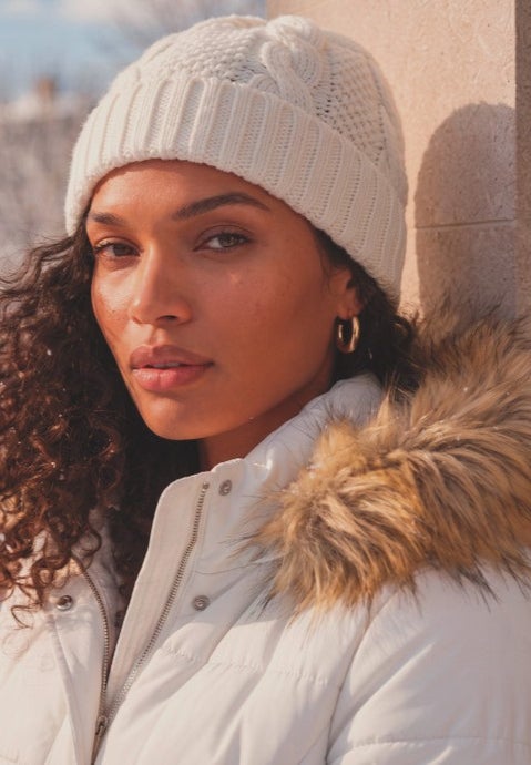 Plus Size Knee Length Puffer Coat image number 3