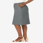 Stretch Cotton Chino Skirt image number null
