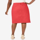 Stretch Cotton Chino Skirt image number null