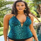 Plunge Tankini Top image number null