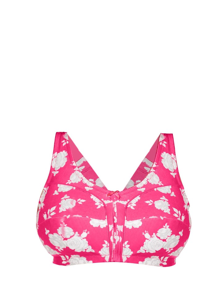 Cotton Back-Close Wireless Bra image number 3