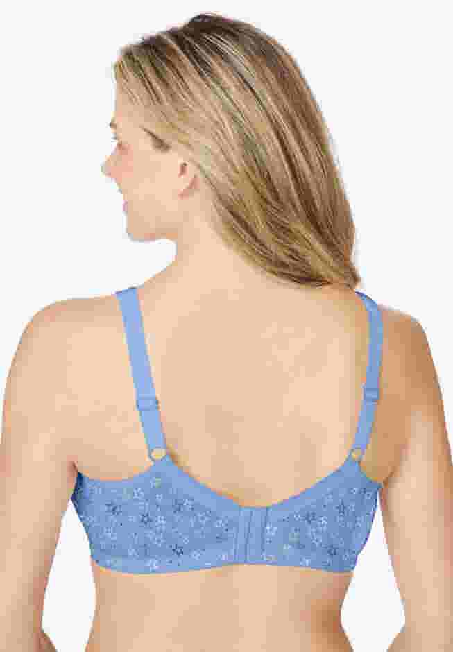 Cotton Back-Close Wireless Bra image number 1