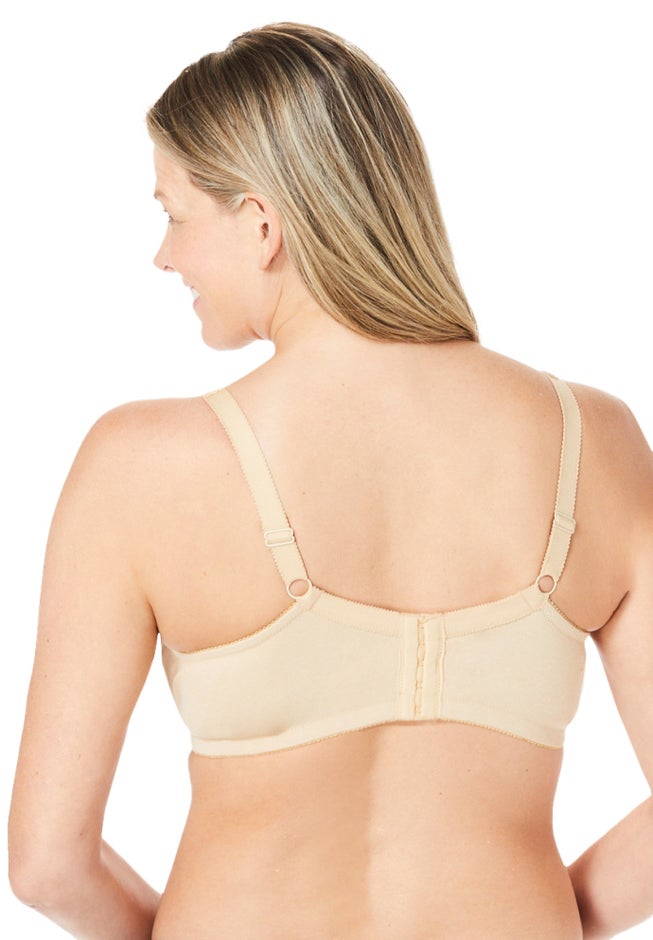 Cotton Back-Close Wireless Bra image number 2