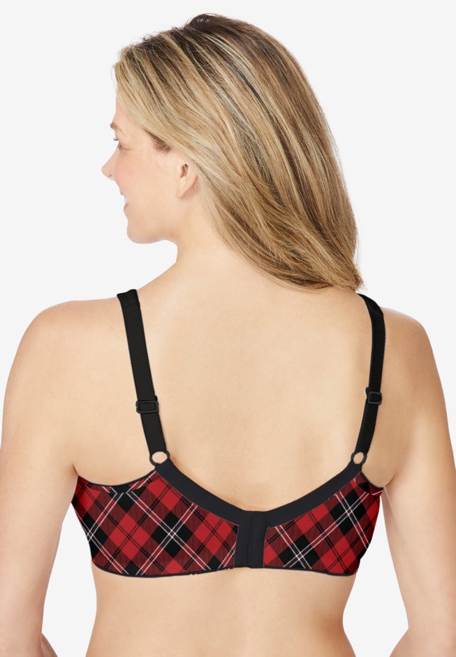 Cotton Back-Close Wireless Bra image number 1