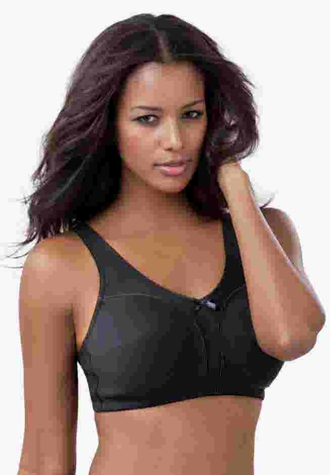 Cotton Back-Close Wireless Bra image number 0